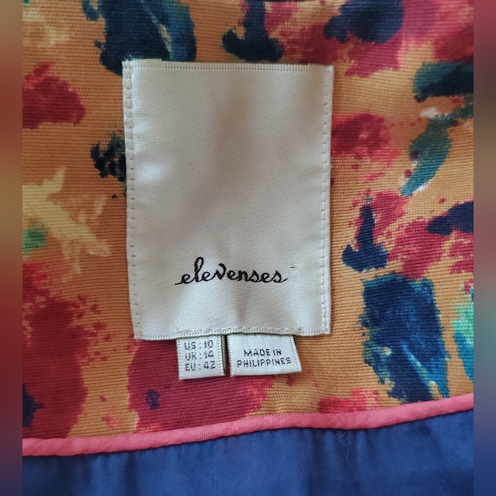 ANTHROPOLOGIE ELEVENSES LEOPARDLILY CAR COAT SWING JACKET US 10 EXCELLENT! - Picture 13 of 16